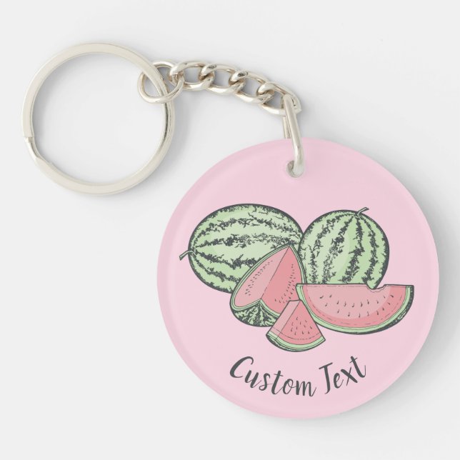 Porte - clé croquis de pastèque (Devant)