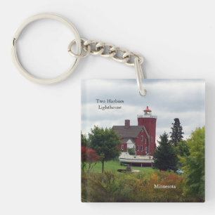 Porte - clé d'acrylique de phare et de bateau de