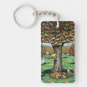 Porte - clé d'arbre de livre
