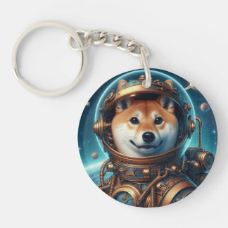 Porte - clé d'astronaute Shiba Inu