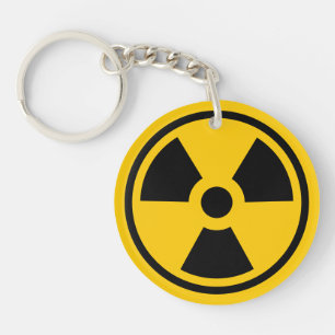 Porte - clé d'avertissement de radioactivité
