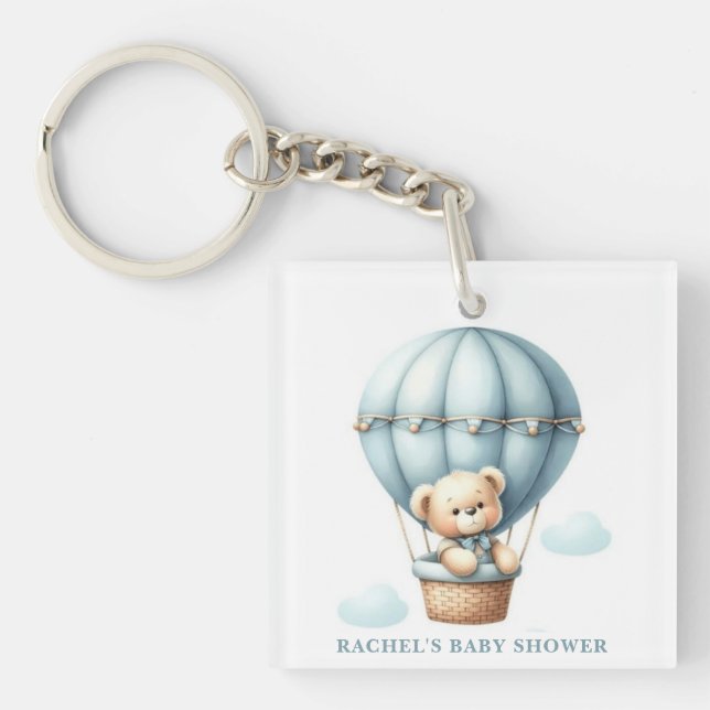 Porte - clé de Baby shower à air chaud Teddy Bear (Devant)