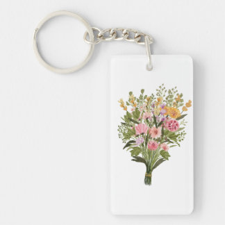 Porte - clé de bouquet de fleurs