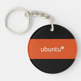Porte - clé de bouton de logo d'Ubuntu