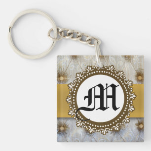 Porte - clé de canette en tissu Pintuck vintage