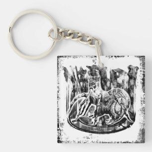 Porte - clé de Carré Bael (double face)