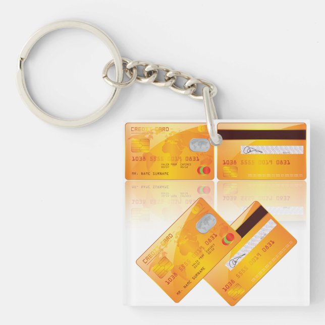 Porte - clé de cartes de crédit (Devant)