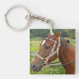 Porte - clé de cheval et de hibou