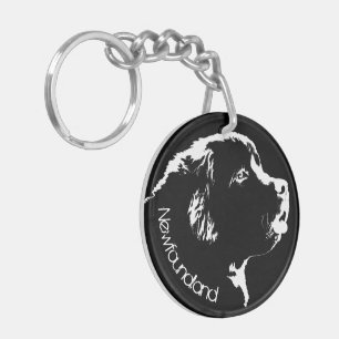 Porte - clé de chien de Terre-Neuve Porte - clé de