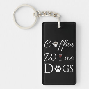 Porte - clé de chiens de vin de café