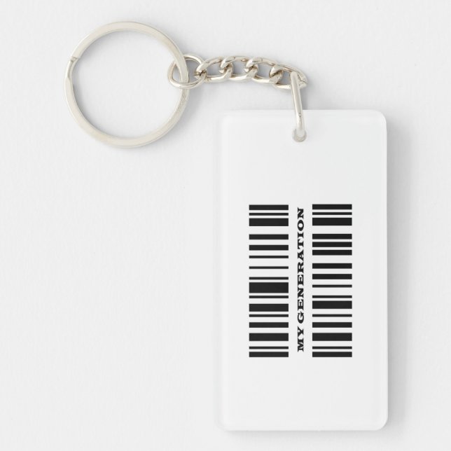 Porte - clé de CODE DE BARRE Z Génération (Devant)