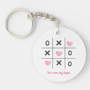 Porte - clé de coeurs Xoxo personnalisés