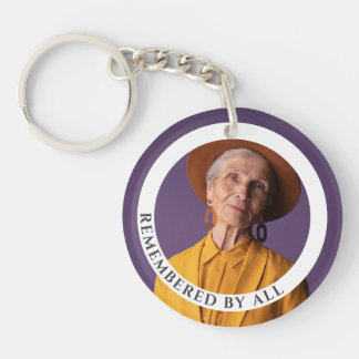 Porte - clé de conservation avec photo et message 