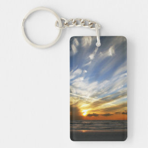 Porte - clé de coucher du soleil bilatéral