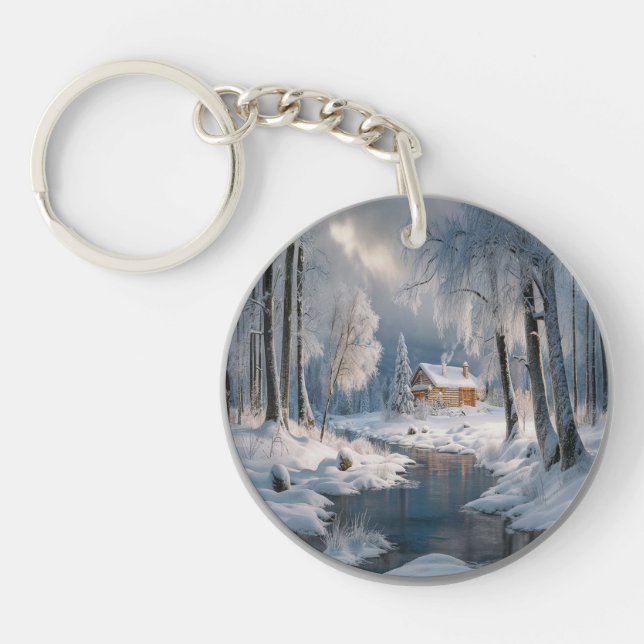 Porte - clé de design d'hiver (Devant)