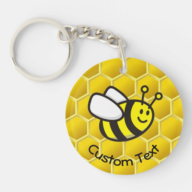 Porte - clé de dessin d'abeille (Devant)