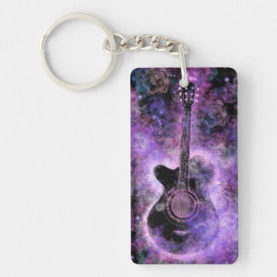 Porte - clé de guitare musicale