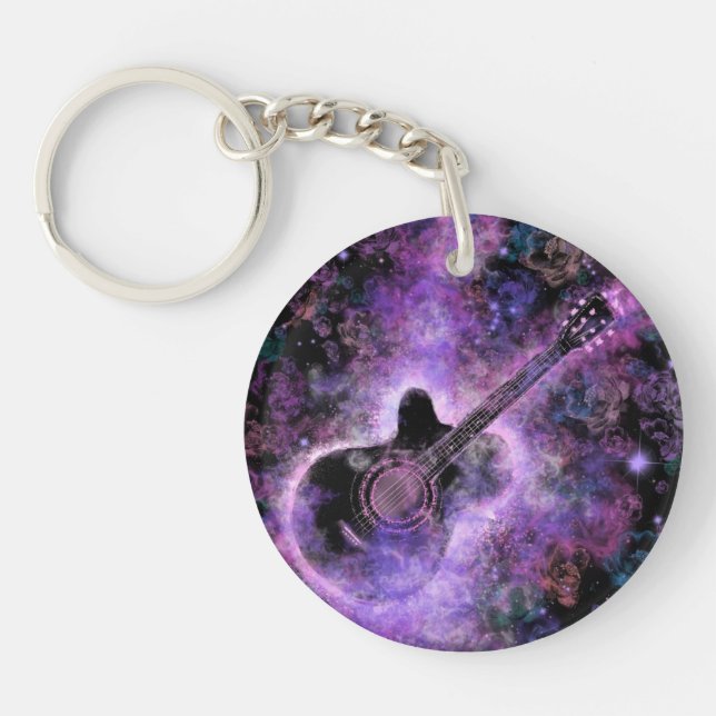 Porte - clé de guitare musicale (Devant)