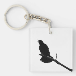 Porte - clé de la silhouette d'appel d'oiseaux