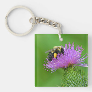 Porte - clé de l'abeille et du chardon