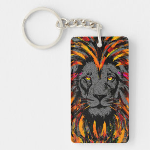 Porte - clé de Lion orange - Gros Chats de la faun