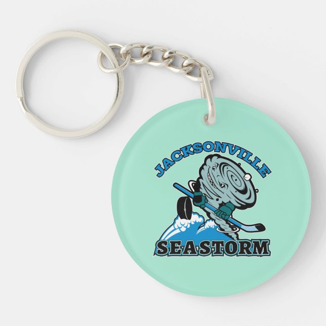 Porte - clé de logo de tempête de mer (Devant)
