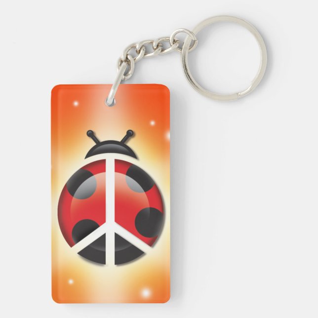 Porte - clé de Madame Bug Peace Double-Sided (Dos)