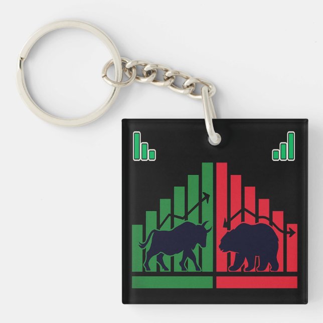 Porte - clé de mini-commerçant - Design à bougies  (Devant)