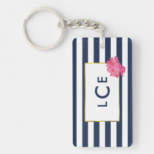 Porte - clé de monogramme de la marine et de pivoi