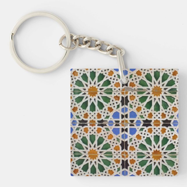 Porte - clé de mosaïque marocaine (Devant)