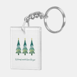 Porte - clé de Noël - double face