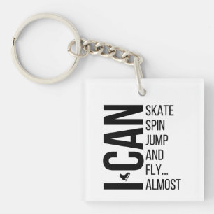 porte - clé de patinage artistique - Je peux patin