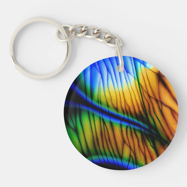 Porte - clé de pierre gemme de labradorite (Devant)