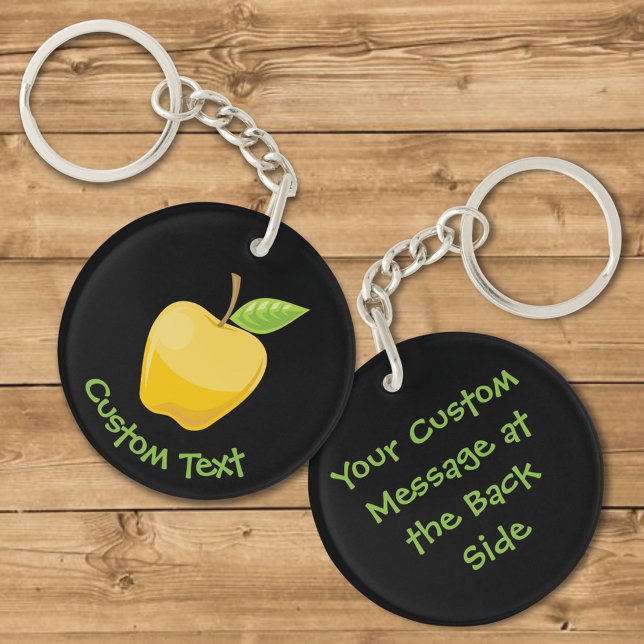 Porte - clé de pomme jaune (Créateur téléchargé)
