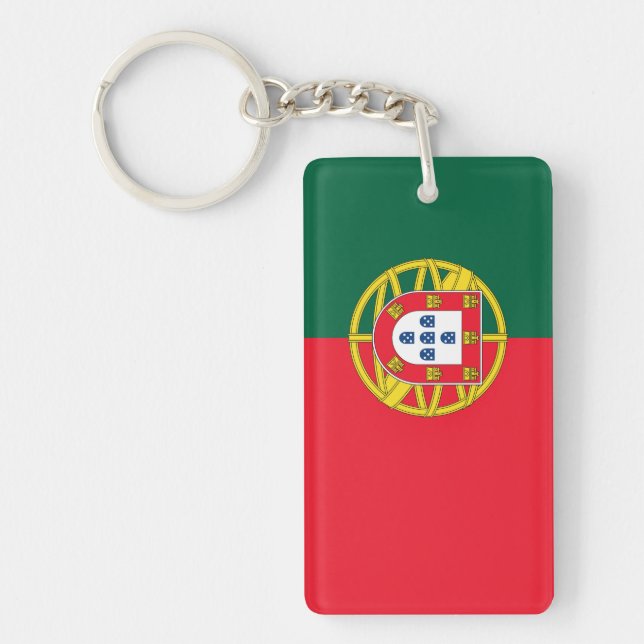 Porte - clé de qualité du drapeau portugais (Devant)