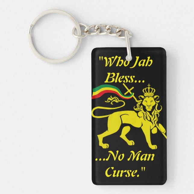 Porte - clé de Rastafa : Lion de Judah, dans l'or (Devant)