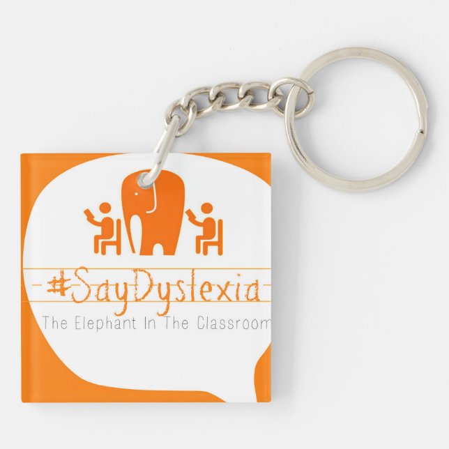 Porte - clé de #SayDyslexia (Dos)