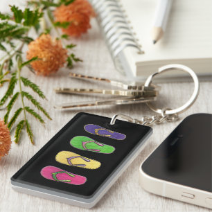 Porte - clé de scintillement de sandales