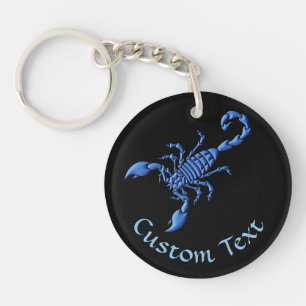 Porte - clé de scorpion bleu