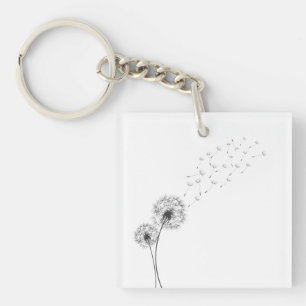 Porte - clé de soufflement minimaliste simple du