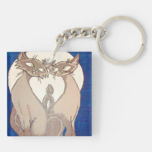 Porte - clé de style siamois