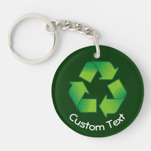 Porte - clé de symbole de recyclage