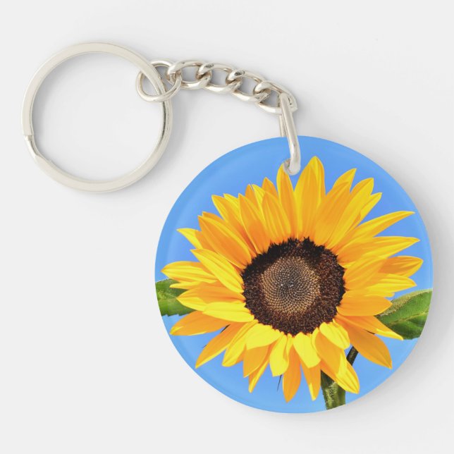 Porte - clé de tournesol jaune (Devant)