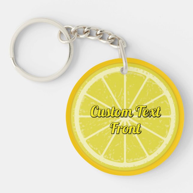 Porte - clé de tranche de citron (Devant)