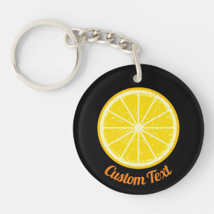 Porte - clé de tranche orange