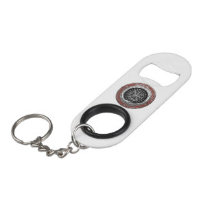 Porte-clé Décapsuleur [410] Vegvisir - Viking Silver Magic Runic Compass