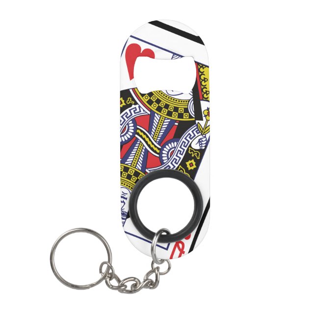 Porte-clé Décapsuleur Ace & Reine des Coeurs 21e anniversaire (Devant)