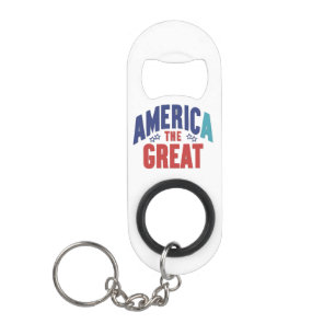 Porte-clé Décapsuleur America le Grand Mini Bottle Opener avec Porte - c