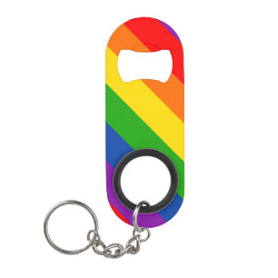 Porte-clé Décapsuleur Arc-en-ciel LGBTQ+ Pride drapeau, couleurs Gay pri
