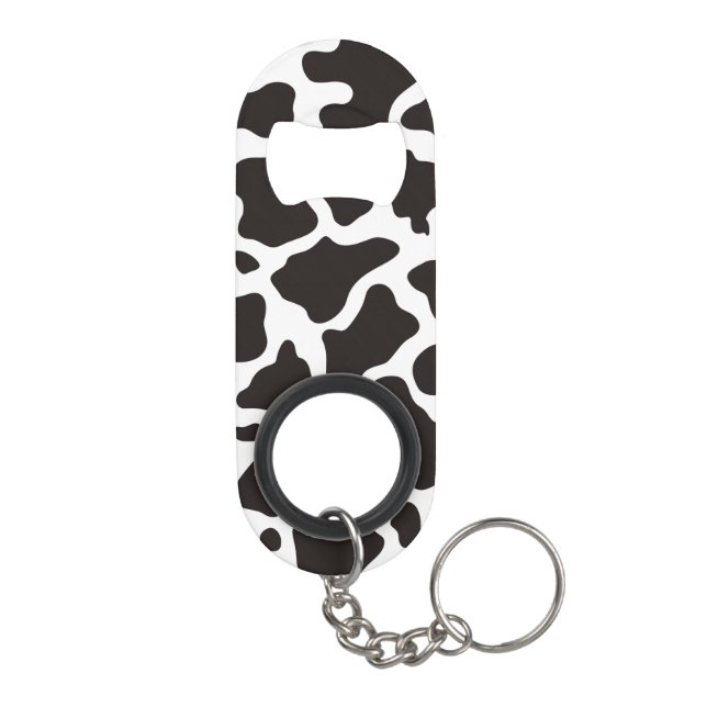 Porte-clé Décapsuleur Arrière - plan motif de vache (Dos)